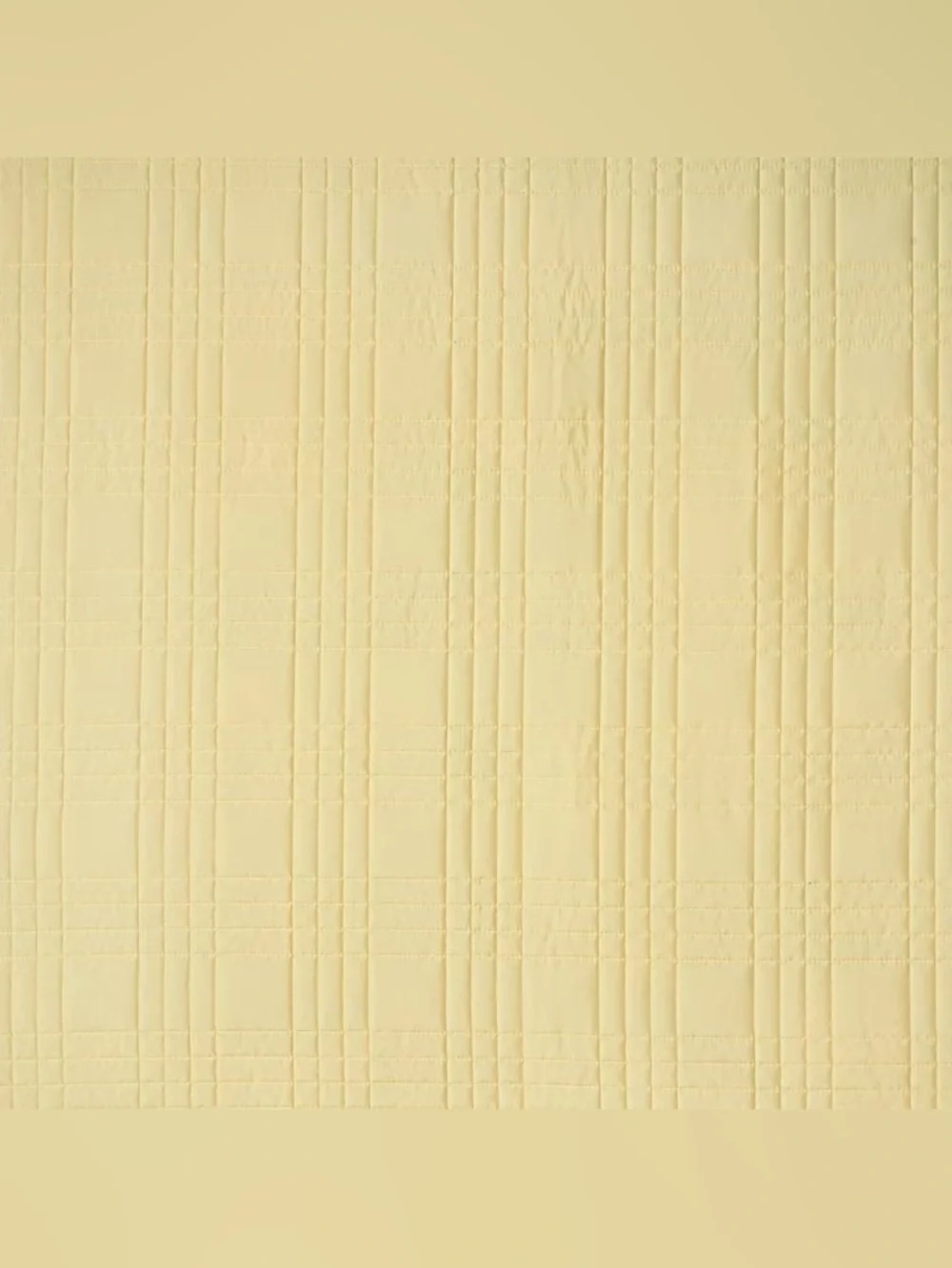 Soft Yellow Quilted Queen Bedspread Set 3-Piece